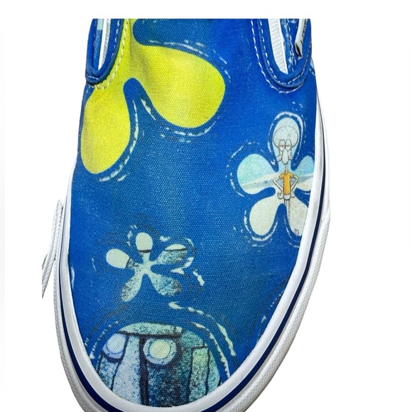Vans X Spongrbob Collab Slide On Sneaker 8.5 Men’s OR 10 Women Release Box I - Picture 4 of 16